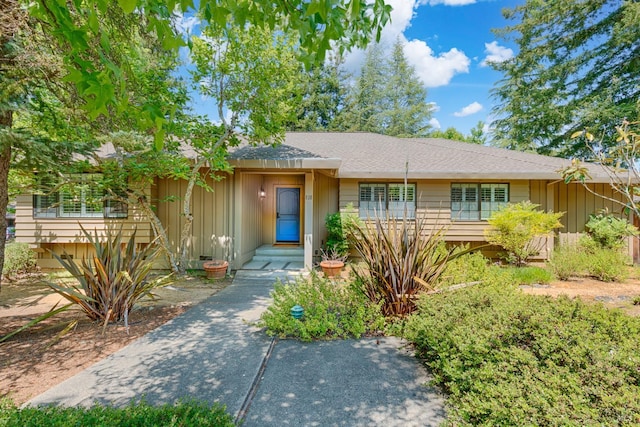 616 Wild Oak Dr, Santa Rosa, CA 95409 - ranch-style house with board and batten siding and roof with shingles