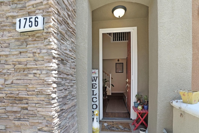 1756 Camino Real Way, Roseville, CA 95747 - property entrance featuring stone siding and stucco siding