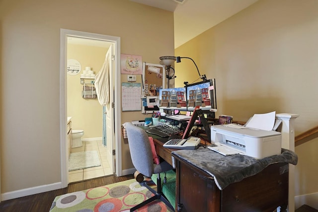 1756 Camino Real Way, Roseville, CA 95747 - office area with wood finished floors and baseboards