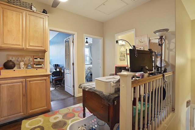 1756 Camino Real Way, Roseville, CA 95747 - office area with dark wood-style flooring