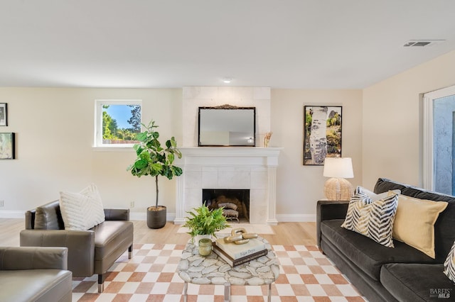 510 Hastings Dr, Benicia, CA 94510 - living room with light wood-style floors and a tiled fireplace