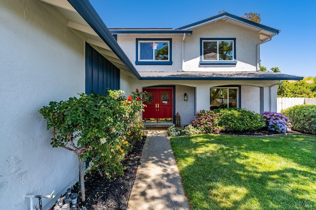 510 Hastings Dr, Benicia, CA 94510 - property entrance featuring stucco siding