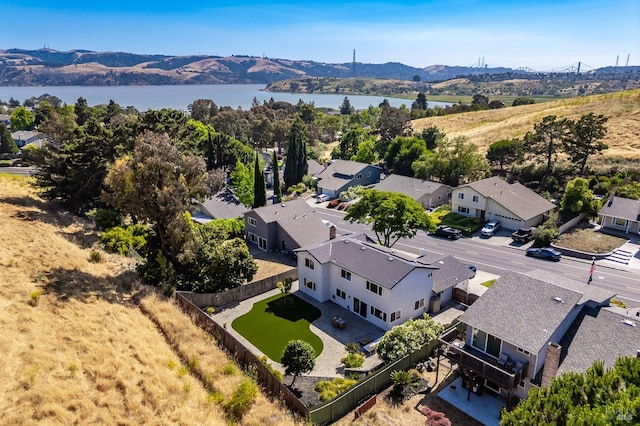 510 Hastings Dr, Benicia, CA 94510 - aerial view of residential area featuring a water and mountain view