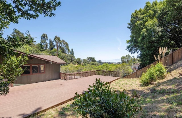 31 Buckelew St, Sausalito, CA 94965 - view of yard with a wooden deck