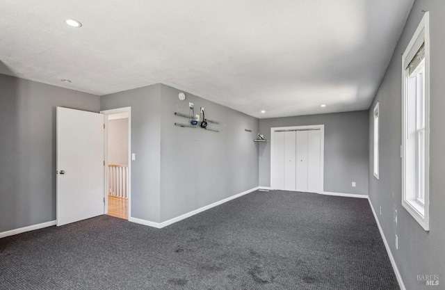 31 Buckelew St, Sausalito, CA 94965 - unfurnished bedroom featuring carpet floors, recessed lighting, and a closet
