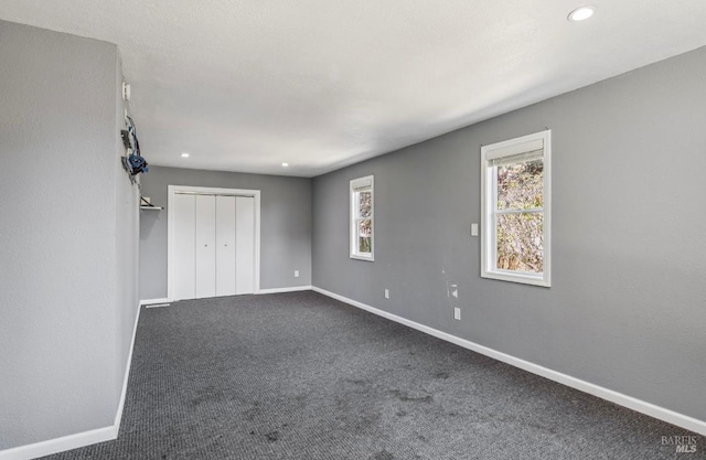 31 Buckelew St, Sausalito, CA 94965 - unfurnished bedroom with carpet floors, recessed lighting, and a closet