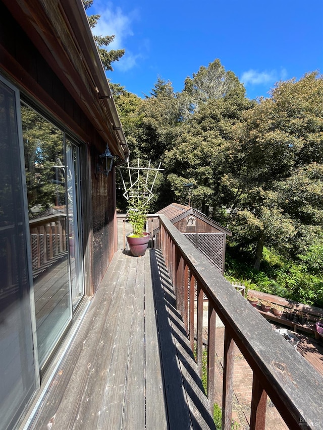 32691 Pearl Dr, Fort Bragg, CA 95437 - view of wooden deck