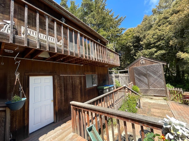 32691 Pearl Dr, Fort Bragg, CA 95437 - view of wooden terrace