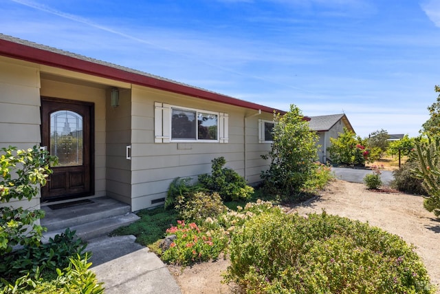 1288 Triple Oak Way, Fulton, CA 95439 - property entrance with crawl space