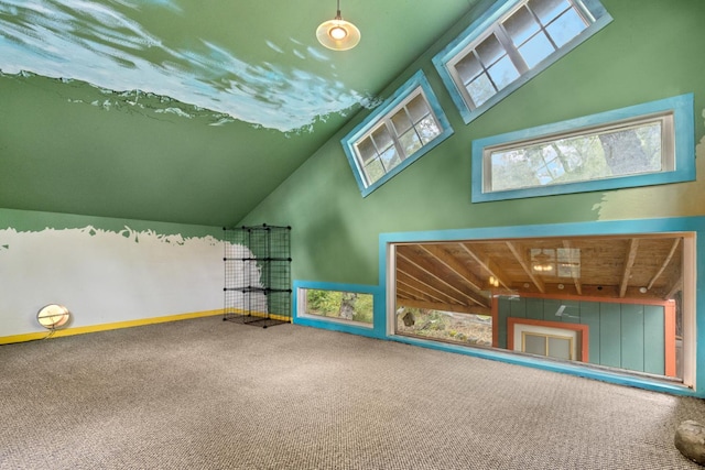 5338 Deception River Rd, Chico, CA 95928 - interior space featuring carpet floors and a high ceiling