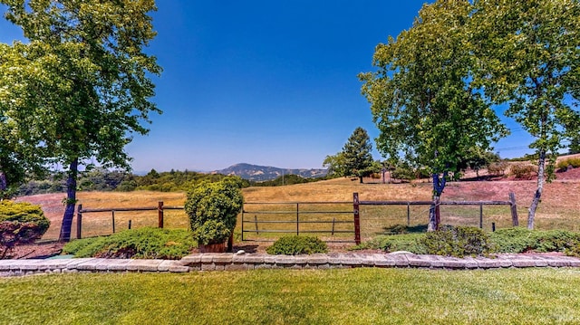 4389 Summit View Ranch Rd, Santa Rosa, CA 95404 - view of yard featuring a mountain view