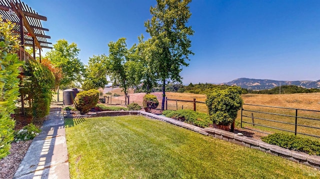 4389 Summit View Ranch Rd, Santa Rosa, CA 95404 - view of yard featuring a mountain view