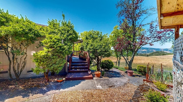 4389 Summit View Ranch Rd, Santa Rosa, CA 95404 - view of yard with a deck