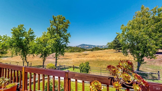 4389 Summit View Ranch Rd, Santa Rosa, CA 95404 - view of yard with a rural view and a mountain view