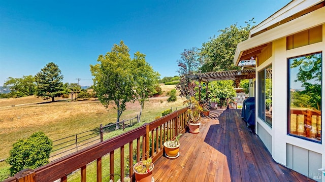 4389 Summit View Ranch Rd, Santa Rosa, CA 95404 - deck with a pergola and a grill