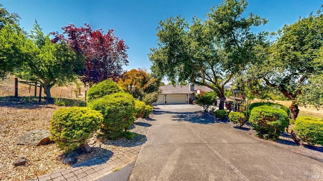 4389 Summit View Ranch Rd, Santa Rosa, CA 95404 - view of front of house with concrete driveway and an attached garage