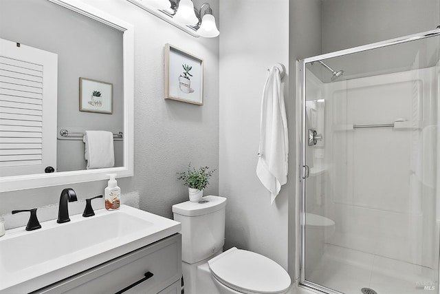 159 Suncliff Pl, Vallejo, CA 94591 - full bathroom with a shower stall, vanity, and a textured wall
