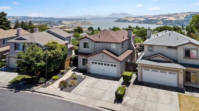 159 Suncliff Pl, Vallejo, CA 94591 - aerial view of residential area featuring a water and mountain view
