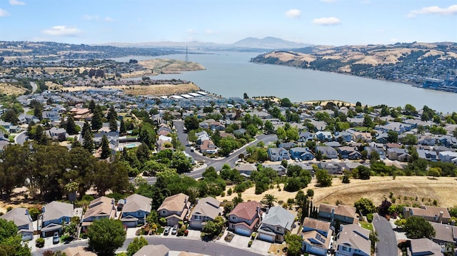 159 Suncliff Pl, Vallejo, CA 94591 - aerial view of residential area featuring a water and mountain view