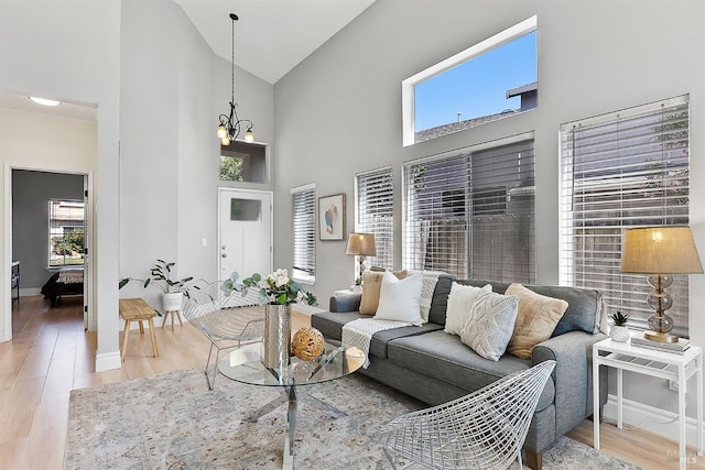 159 Suncliff Pl, Vallejo, CA 94591 - living area featuring high vaulted ceiling and wood finished floors