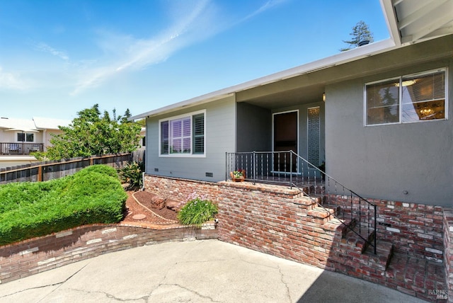 7 Arlene Ct, Petaluma, CA 94952 - view of exterior entry featuring a patio area