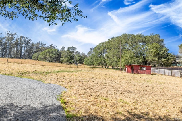210 Valley View Dr, Petaluma, CA 94952 - view of yard with a rural view and an outdoor structure