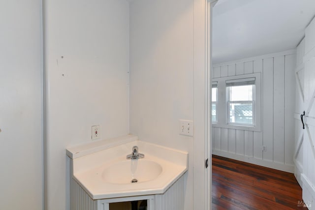1388 Sulphur Springs Ave, Saint Helena, CA 94574 - bathroom with hardwood / wood-style floors and a sink