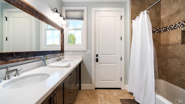 2570 Goodwin Ave, Penngrove, CA 94951 - full bath featuring double vanity and shower / tub combo