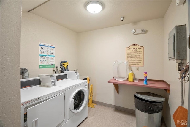 963 B St, Hayward, CA 94541 - community laundry room with separate washer and dryer and electric panel