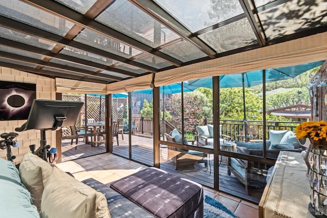 128 Walnut Ave, Mill Valley, CA 94941 - sunroom with outdoor lounge area