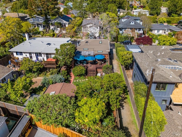 128 Walnut Ave, Mill Valley, CA 94941 - aerial perspective of suburban area