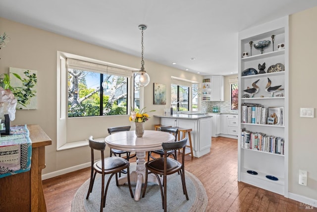 128 Walnut Ave, Mill Valley, CA 94941 - dining room featuring light wood-type flooring and recessed lighting
