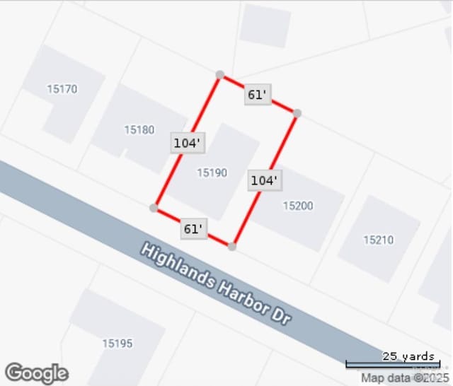 15190 Highlands Hbr, Clearlake, CA 95422 - map / location of property area