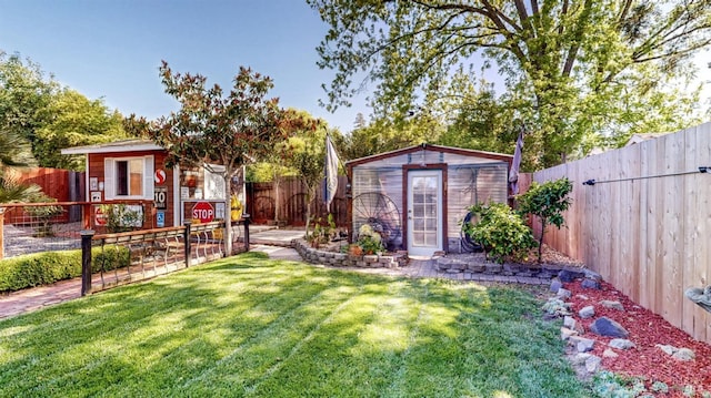 418 W Cotati Ave, Cotati, CA 94931 - fenced backyard featuring a shed