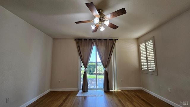 27 Via La Morra, American Canyon, CA 94503 - spare room featuring wood finished floors and ceiling fan