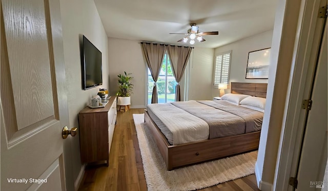 27 Via La Morra, American Canyon, CA 94503 - bedroom featuring wood finished floors and ceiling fan