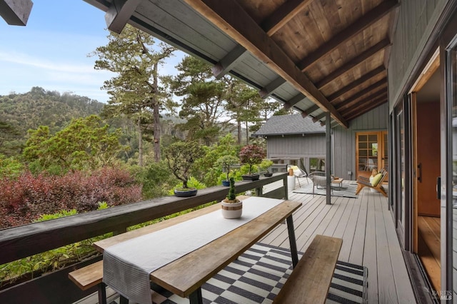 10 Miwok Way, Inverness, CA 94937 - view of wooden deck