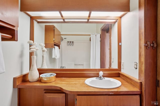 10 Miwok Way, Inverness, CA 94937 - full bath featuring vanity and a shower with shower curtain