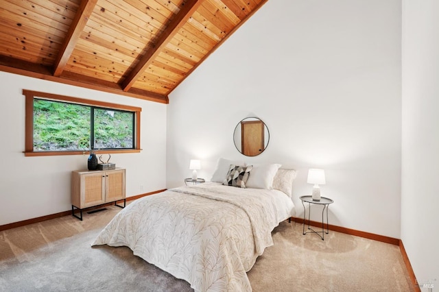 10 Miwok Way, Inverness, CA 94937 - bedroom featuring carpet floors and wood ceiling