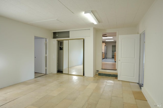 1221 Apple Tree Ct, Sonoma, CA 95476 - unfurnished bedroom featuring attic access, a closet, and light wood-style flooring
