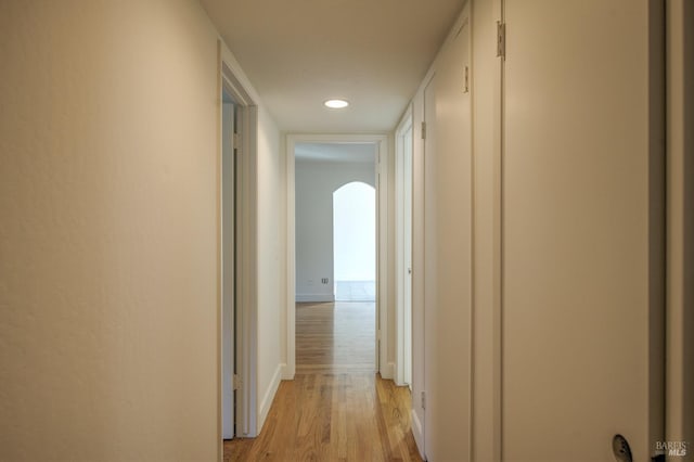 1221 Apple Tree Ct, Sonoma, CA 95476 - corridor featuring light wood-type flooring and recessed lighting