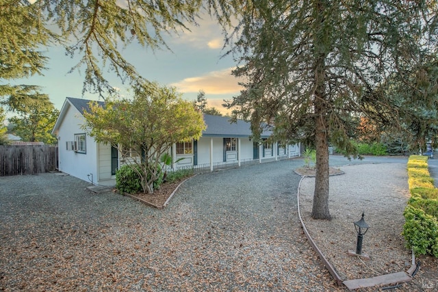 1221 Apple Tree Ct, Sonoma, CA 95476 - ranch-style home with a porch and stucco siding