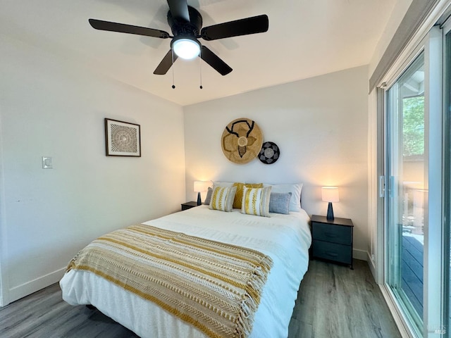 2300 W Park Ave, Napa, CA 94558 - bedroom with wood finished floors and a ceiling fan