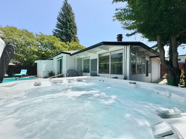 2300 W Park Ave, Napa, CA 94558 - rear view of house featuring a sunroom
