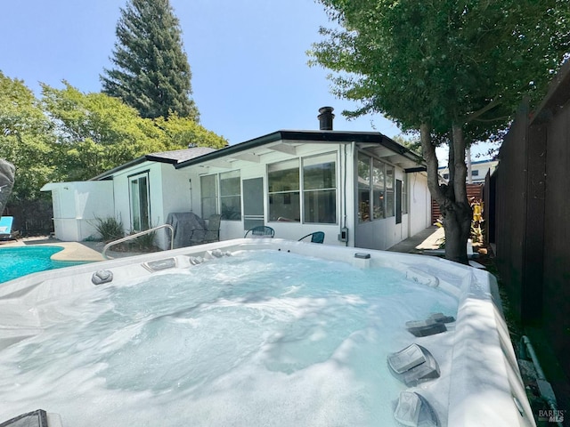 2300 W Park Ave, Napa, CA 94558 - rear view of house featuring an outdoor pool