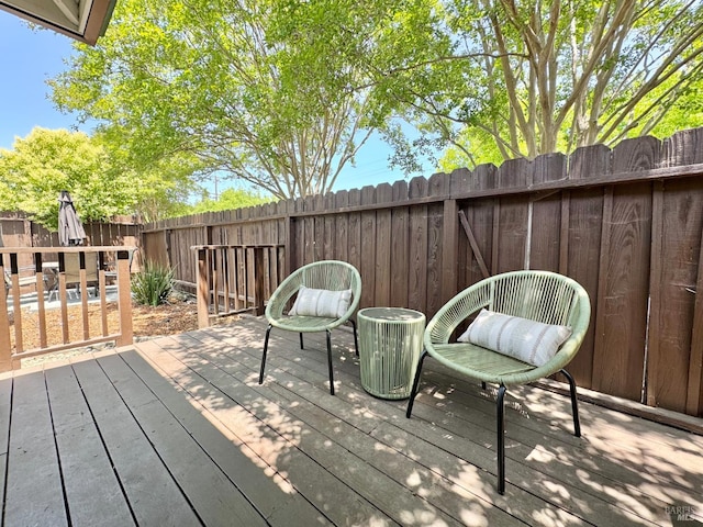 2300 W Park Ave, Napa, CA 94558 - wooden terrace featuring a fenced backyard and outdoor dining area