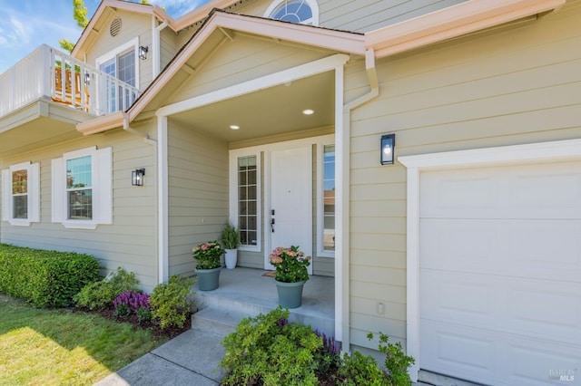 339 Sterling Way, San Rafael, CA 94903 - doorway to property featuring covered porch and a balcony
