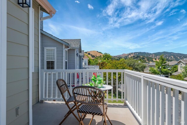339 Sterling Way, San Rafael, CA 94903 - balcony featuring a mountain view