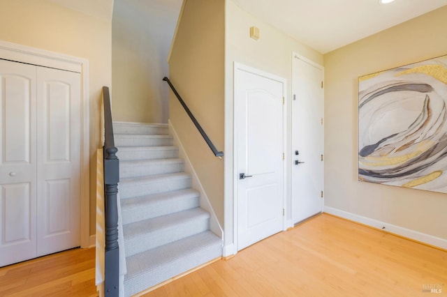 339 Sterling Way, San Rafael, CA 94903 - staircase featuring wood finished floors and baseboards