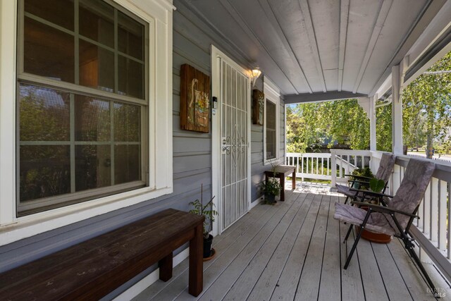 9748 Middle Creek Rd, Upper Lake, CA 95485 - view of wooden porch